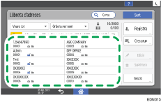 Il·lustració de pantalla del tauler d'operacions
