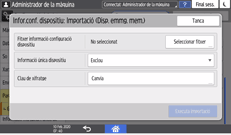 Il·lustració de pantalla del tauler d'operacions