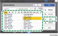 Il·lustració de pantalla del tauler d'operacions
