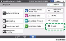 Il·lustració de pantalla del tauler d'operacions