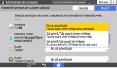 Il·lustració de pantalla del tauler d'operacions