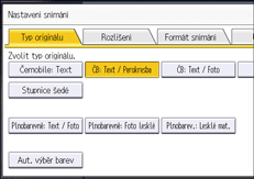 Ilustrace ovládacího panelu