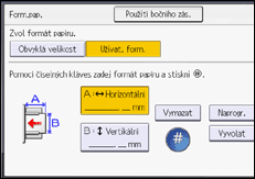 Ilustrace ovládacího panelu