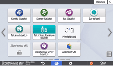 Ilustrace ovládacího panelu