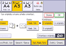 Ilustrace ovládacího panelu