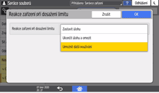 Ilustrace ovládacího panelu