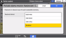 Ilustrace ovládacího panelu