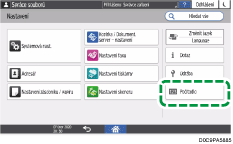 Ilustrace ovládacího panelu