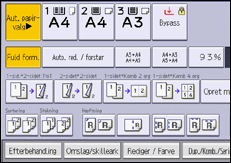 Operation panel screen illustration
