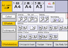 Operation panel screen illustration