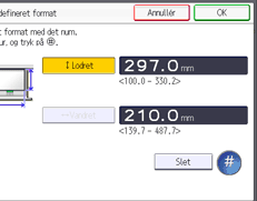 Operation panel screen illustration