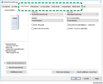 Illustration af driverskærmbillede