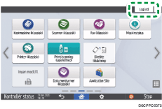 Operation panel screen illustration