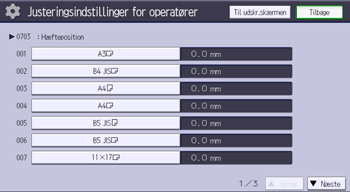 Operation panel screen illustration