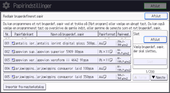 Operation panel screen illustration