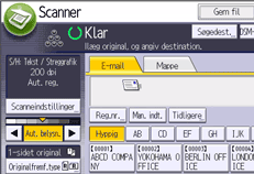 Operation panel screen illustration