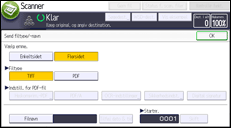 Operation panel screen illustration