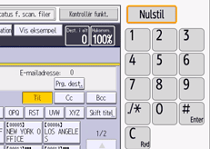 Operation panel screen illustration