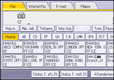 Operation panel screen illustration