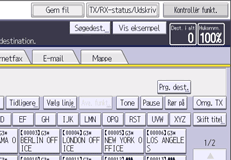 Operation panel screen illustration