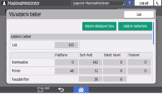 Operation panel screen illustration