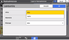 Operation panel screen illustration