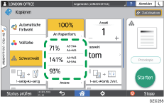 Abbildung Bedienfeld-Display
