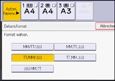 Abbildung Bedienfeld-Display