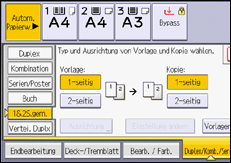 Abbildung Bedienfeld-Display