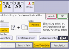 Abbildung Bedienfeld-Display