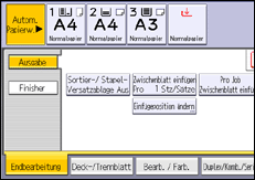 Abbildung Bedienfeld-Display