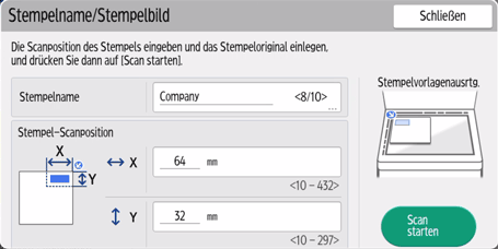 Abbildung Bedienfeld-Display