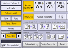 Abbildung Bedienfeld-Display
