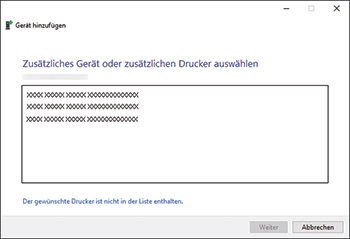 Abbildung Treiberbildschirm