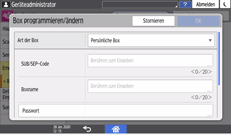 Abbildung Bedienfeld-Display
