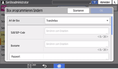 Abbildung Bedienfeld-Display