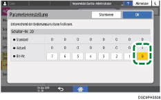 Abbildung Bedienfeld-Display