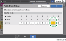 Abbildung Bedienfeld-Display