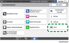 Abbildung Bedienfeld-Display