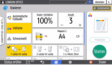 Abbildung Bedienfeld-Display