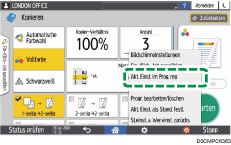 Abbildung Bedienfeld-Display
