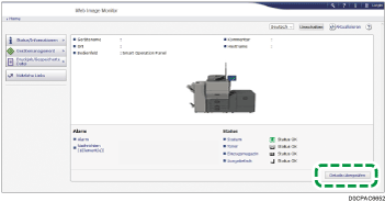 Webbrowser-Bildschirmdarstellung