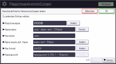 Abbildung Bedienfeld-Display