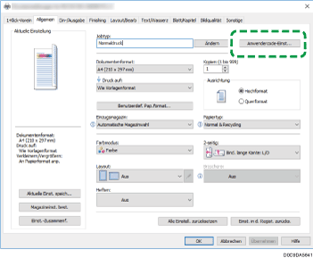 Abbildung Treiberbildschirm