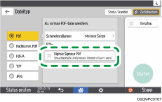 Abbildung Bedienfeld-Display