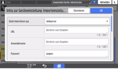 Abbildung Bedienfeld-Display