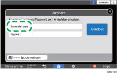 Abbildung Bedienfeld-Display