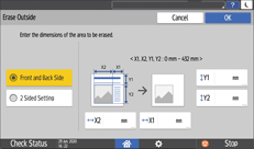 Ilustración de la pantalla del panel de mandos