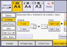 Ilustración de la pantalla del panel de mandos