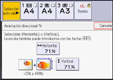 Ilustración de la pantalla del panel de mandos